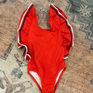 3T Janie and Jack red white and blue swimsuit